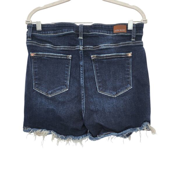 Judy Blue High Waist Mild Destroy Cut Offs Mid Lengths Shorts Size XL - Picture 2 of 5